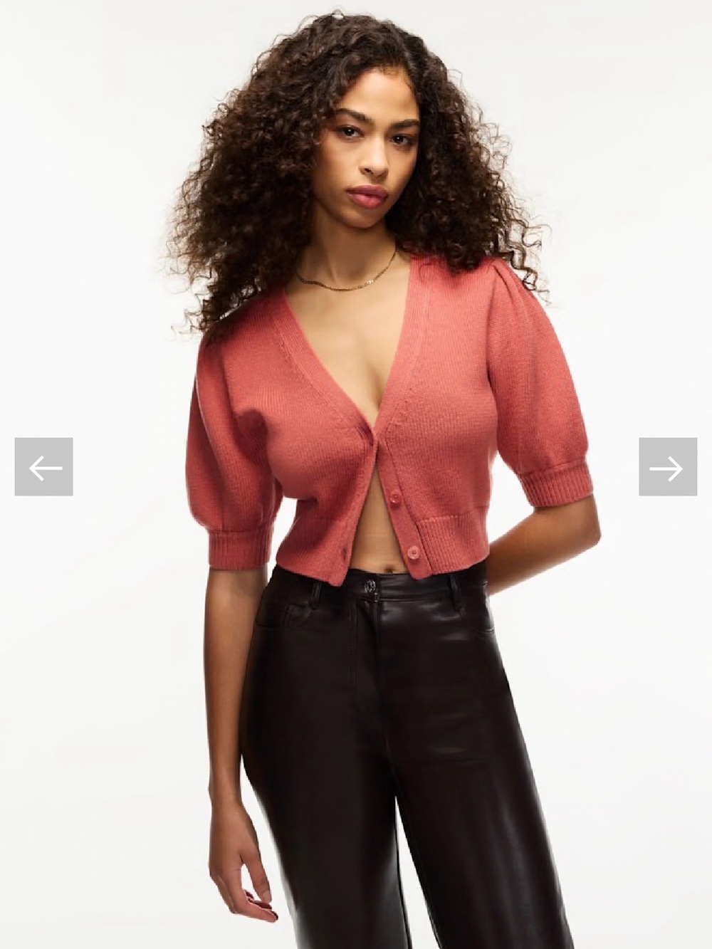 Wilfred Coral Canterbury Cardigan XS
